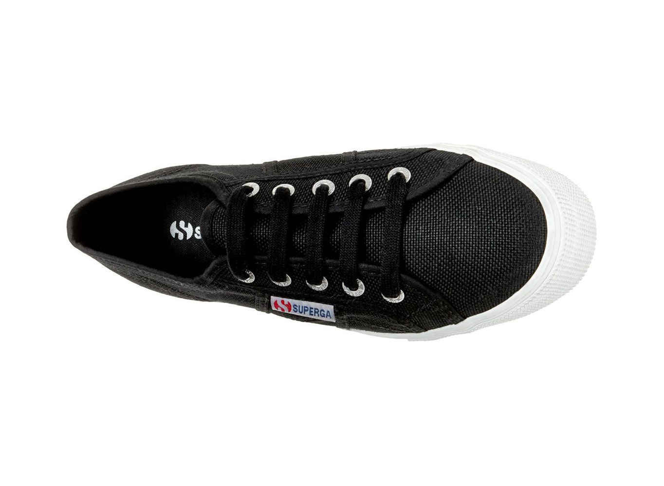 Espadrille Feminino Pretas/Branco - Superga 2790 Acotw - HOYEG-7481